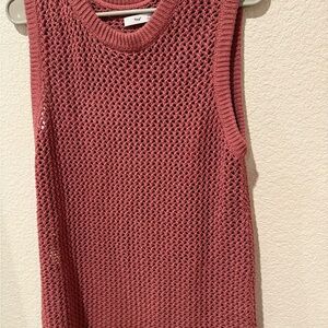 TNA Dusty Rose Knit Sweater